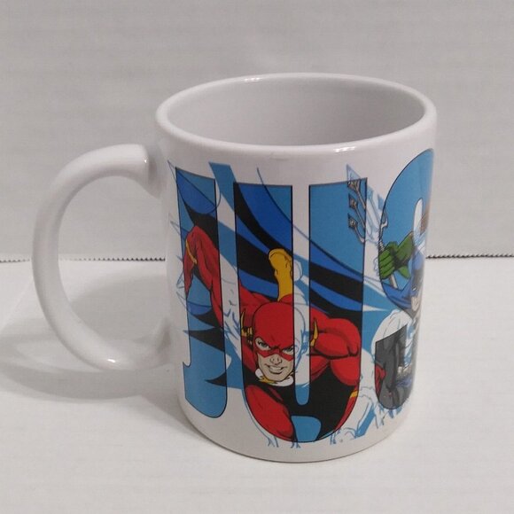 Vintage DC Justice League Superheroes Coffee Mug